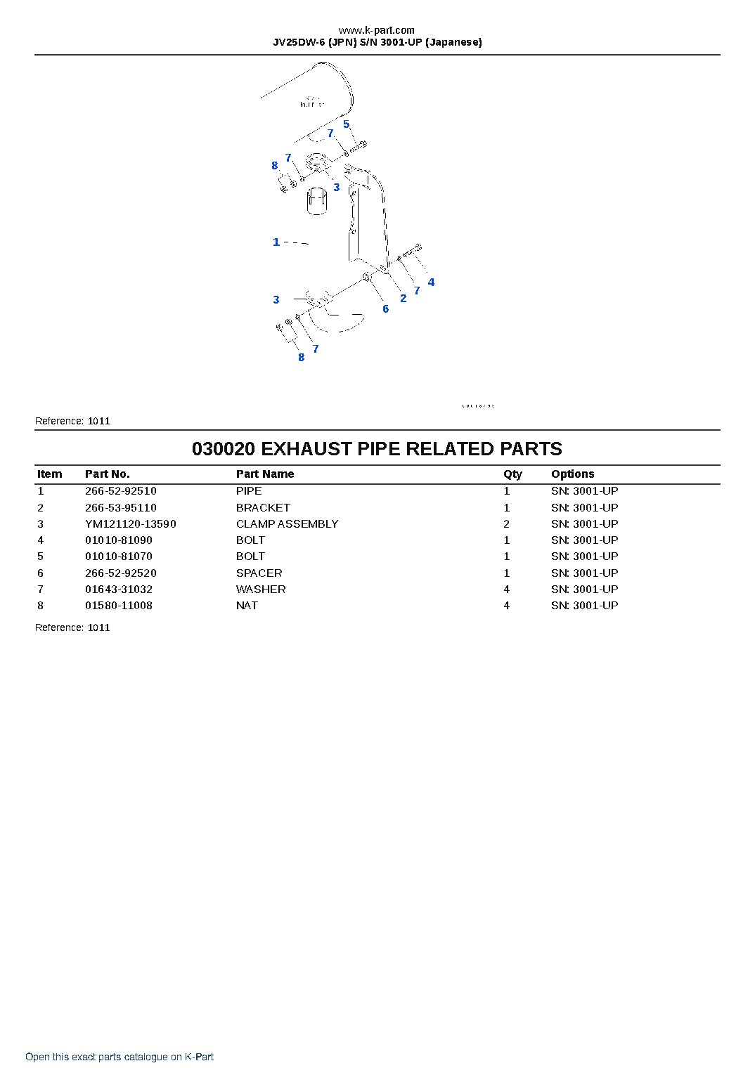 JV25DW-6 (JPN) S/N 3001-UP (Japanese) – sample page 3 JV25DW-6 (JPN) S/N 3001-UP (Japanese) – sample page 3