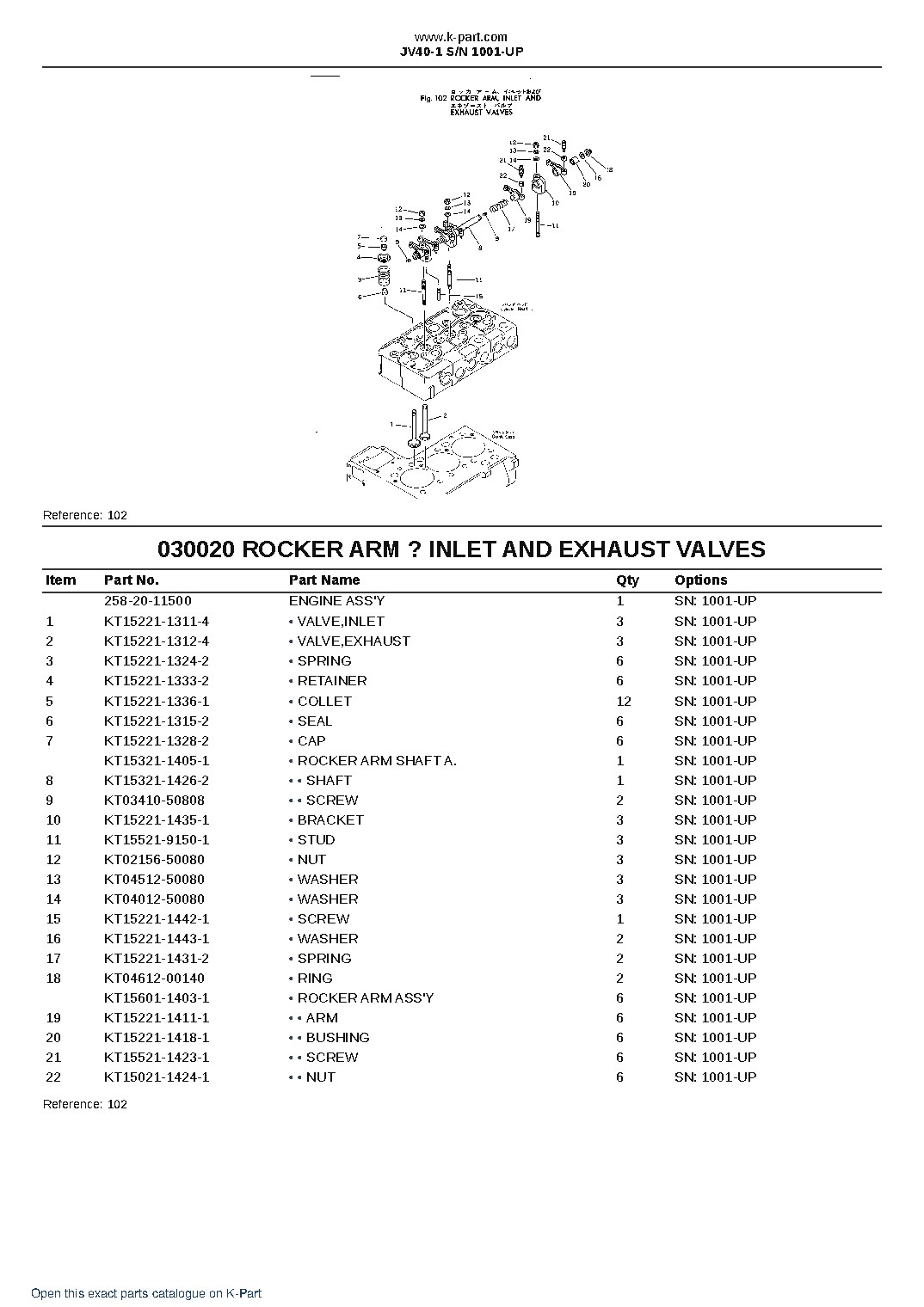 JV40-1 S/N 1001-UP – sample page 2 JV40-1 S/N 1001-UP – sample page 2