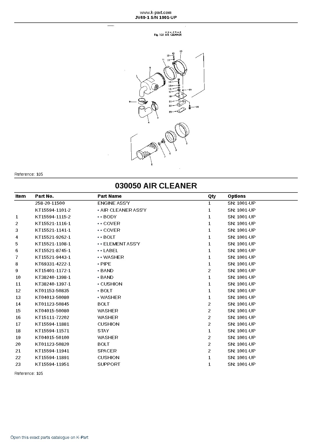 JV40-1 S/N 1001-UP – sample page 5 JV40-1 S/N 1001-UP – sample page 5