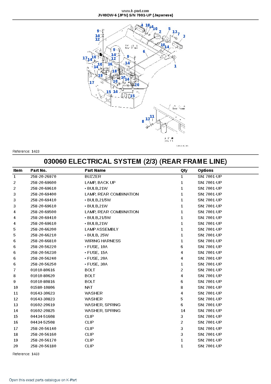 JV40DW-6 (JPN) S/N 7001-UP (Japanese) – sample page 7 JV40DW-6 (JPN) S/N 7001-UP (Japanese) – sample page 7
