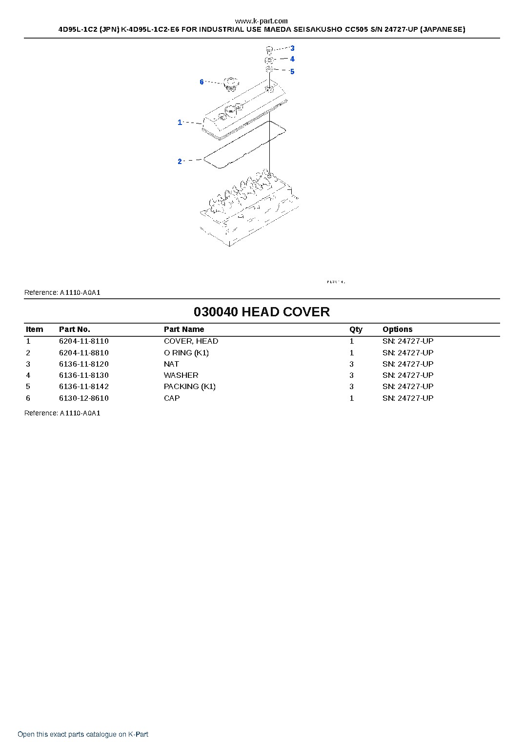 4D95L-1C2 (JPN) K-4D95L-1C2-E6 FOR INDUSTRIAL USE MAEDA SEISAKUSHO CC505 S/N 24727-UP (JAPANESE) – sample page 4 4D95L-1C2 (JPN) K-4D95L-1C2-E6 FOR INDUSTRIAL USE MAEDA SEISAKUSHO CC505 S/N 24727-UP (JAPANESE) – sample page 4