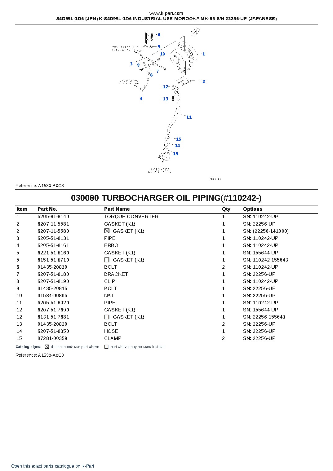 S4D95L-1D6 (JPN) K-S4D95L-1D6 INDUSTRIAL USE MOROOKA MK-85 S/N 22256-UP (JAPANESE) – sample page 8 S4D95L-1D6 (JPN) K-S4D95L-1D6 INDUSTRIAL USE MOROOKA MK-85 S/N 22256-UP (JAPANESE) – sample page 8