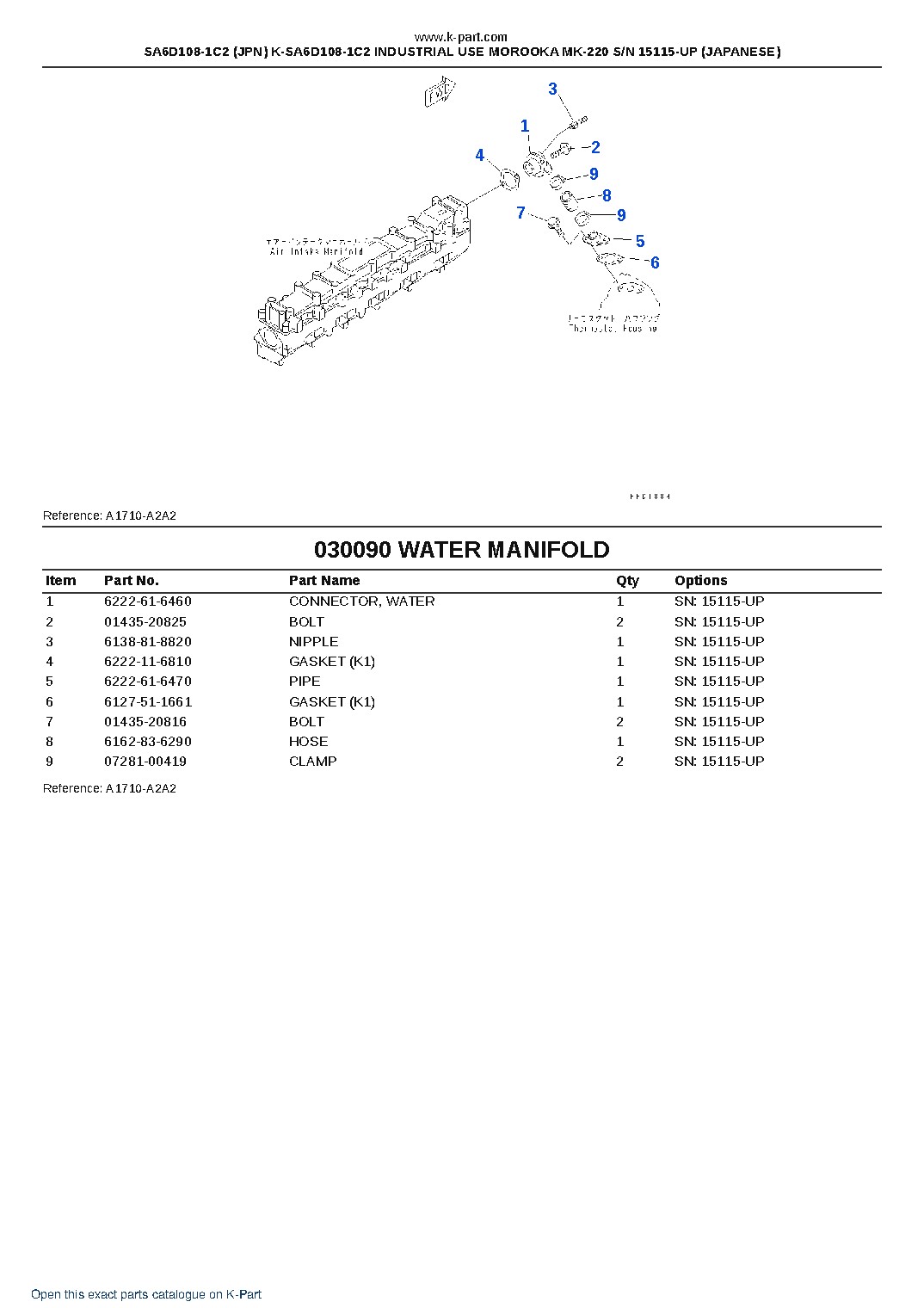 SA6D108-1C2 (JPN) K-SA6D108-1C2 INDUSTRIAL USE MOROOKA MK-220 S/N 15115-UP (JAPANESE) – sample page 9 SA6D108-1C2 (JPN) K-SA6D108-1C2 INDUSTRIAL USE MOROOKA MK-220 S/N 15115-UP (JAPANESE) – sample page 9