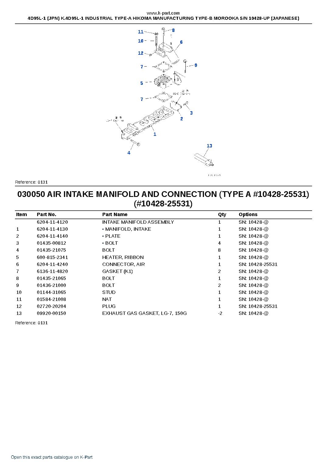 4D95L-1 (JPN) K.4D95L-1 INDUSTRIAL TYPE-A HIKOMA MANUFACTURING TYPE-B MOROOKA S/N 10428-UP (JAPANESE) – sample page 6 4D95L-1 (JPN) K.4D95L-1 INDUSTRIAL TYPE-A HIKOMA MANUFACTURING TYPE-B MOROOKA S/N 10428-UP (JAPANESE) – sample page 6