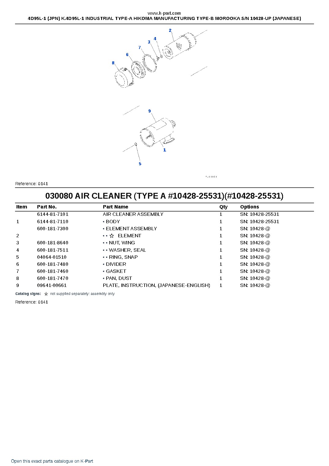 4D95L-1 (JPN) K.4D95L-1 INDUSTRIAL TYPE-A HIKOMA MANUFACTURING TYPE-B MOROOKA S/N 10428-UP (JAPANESE) – sample page 9 4D95L-1 (JPN) K.4D95L-1 INDUSTRIAL TYPE-A HIKOMA MANUFACTURING TYPE-B MOROOKA S/N 10428-UP (JAPANESE) – sample page 9