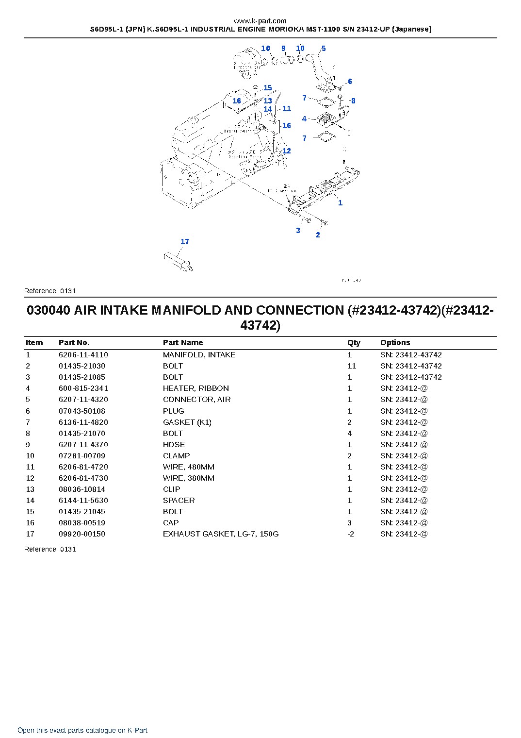 S6D95L-1 (JPN) K.S6D95L-1 INDUSTRIAL ENGINE MORIOKA MST-1100 S/N 23412-UP (Japanese) – sample page 5