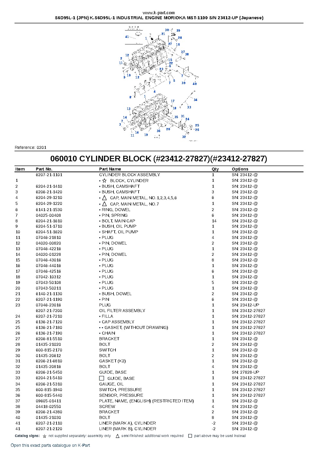 S6D95L-1 (JPN) K.S6D95L-1 INDUSTRIAL ENGINE MORIOKA MST-1100 S/N 23412-UP (Japanese) – sample page 9