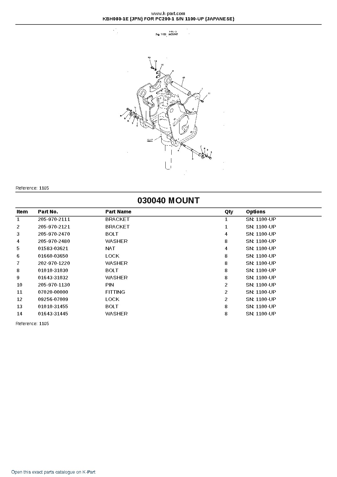 KBH080-1E (JPN) FOR PC200-1 S/N 1100-UP (JAPANESE) – sample page 6 KBH080-1E (JPN) FOR PC200-1 S/N 1100-UP (JAPANESE) – sample page 6