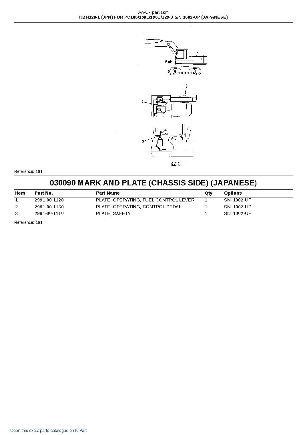 KBH120-1 (JPN) FOR PC100/100L/100U/120-3 S/N 1002-UP (JAPANESE) – sample page 10