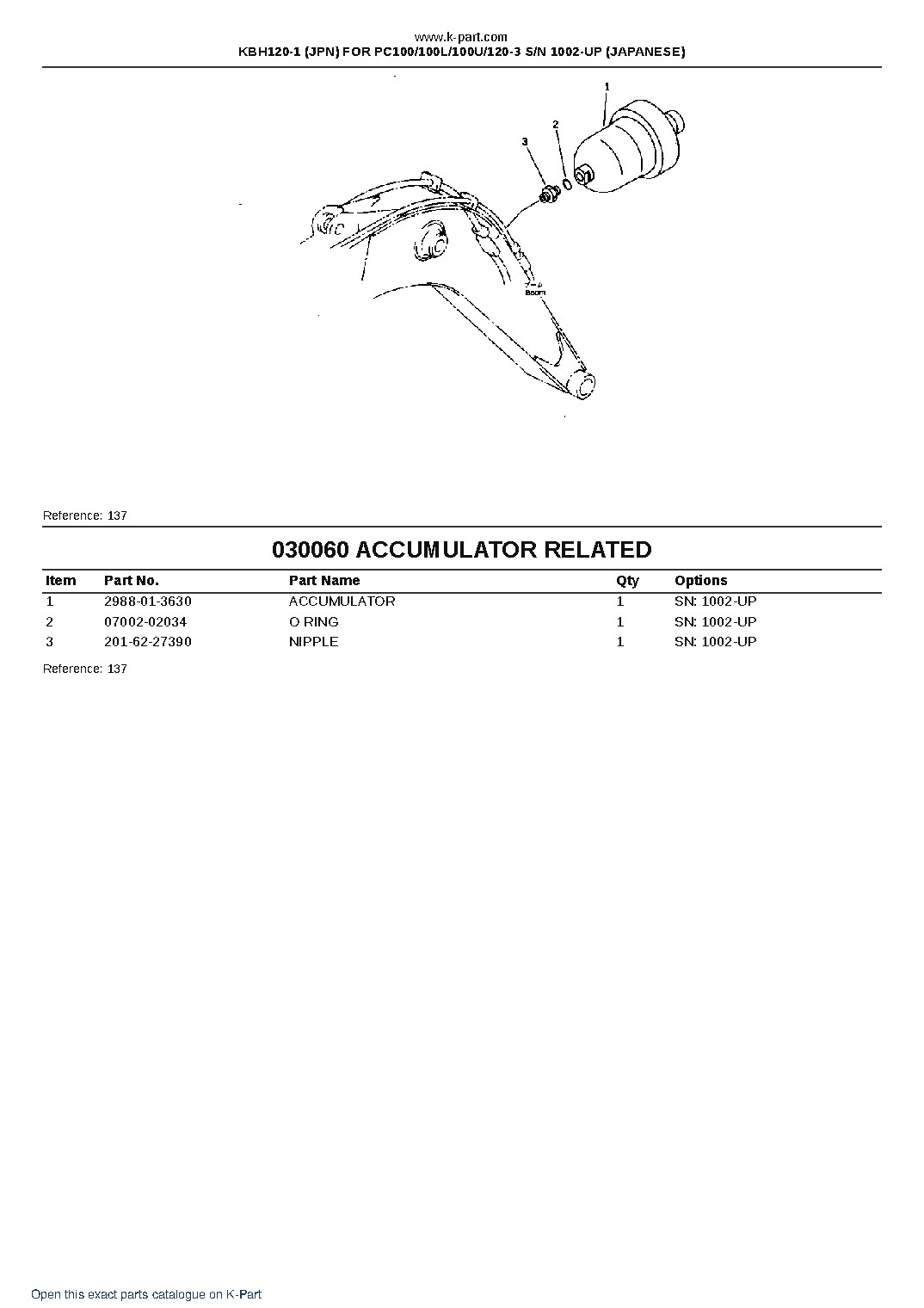 KBH120-1 (JPN) FOR PC100/100L/100U/120-3 S/N 1002-UP (JAPANESE) – sample page 7