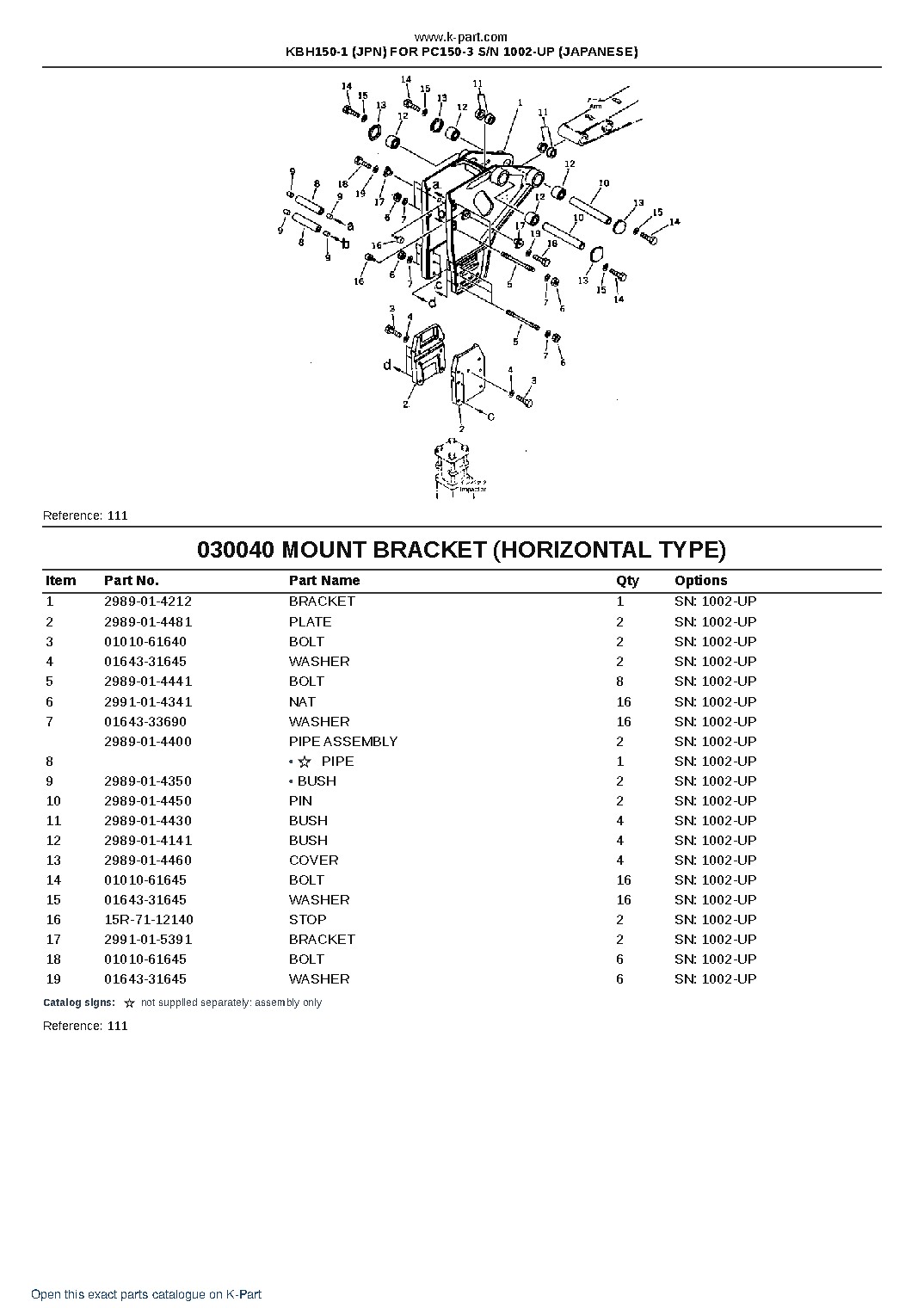 KBH150-1 (JPN) FOR PC150-3 S/N 1002-UP (JAPANESE) – sample page 5