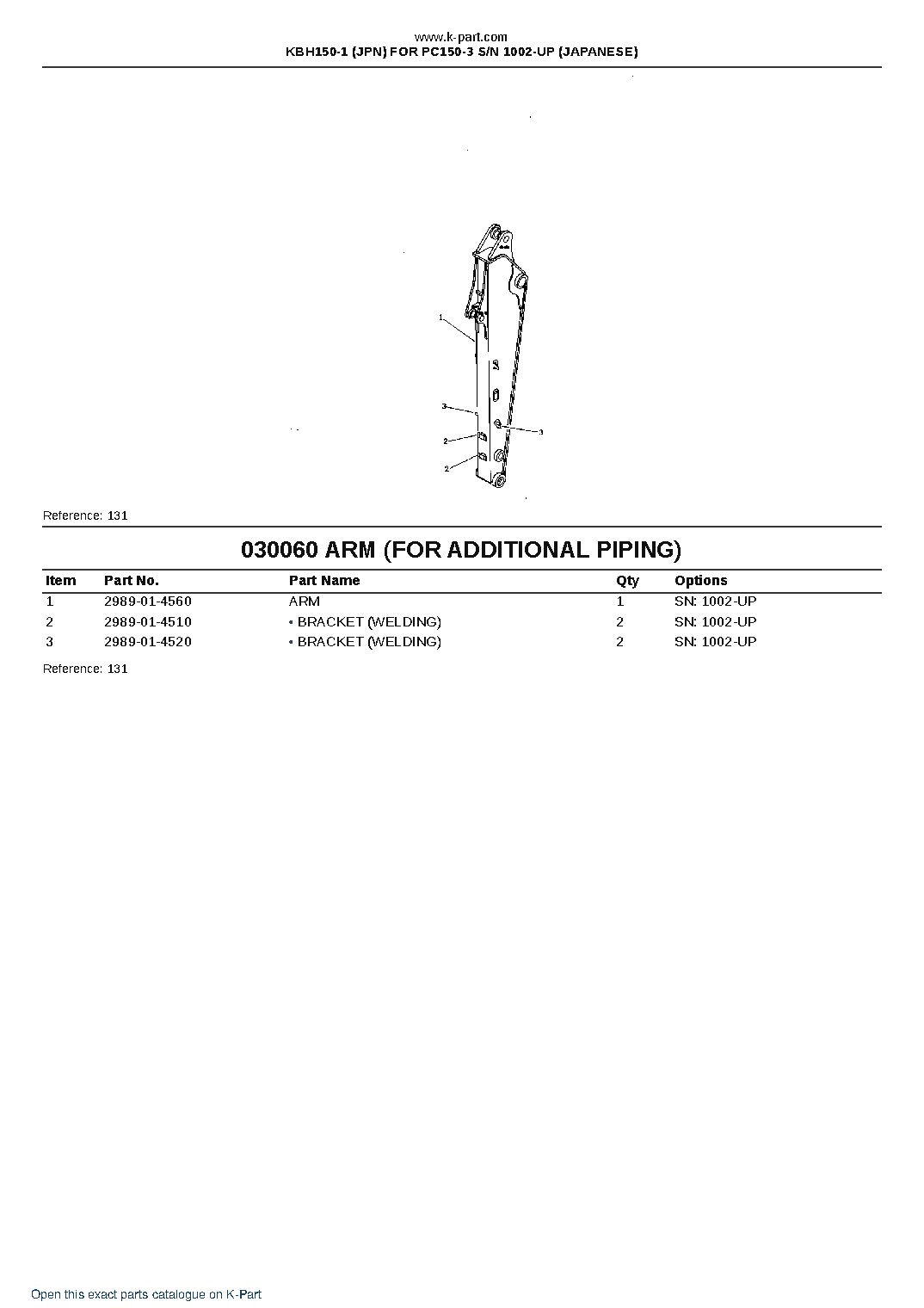 KBH150-1 (JPN) FOR PC150-3 S/N 1002-UP (JAPANESE) – sample page 7
