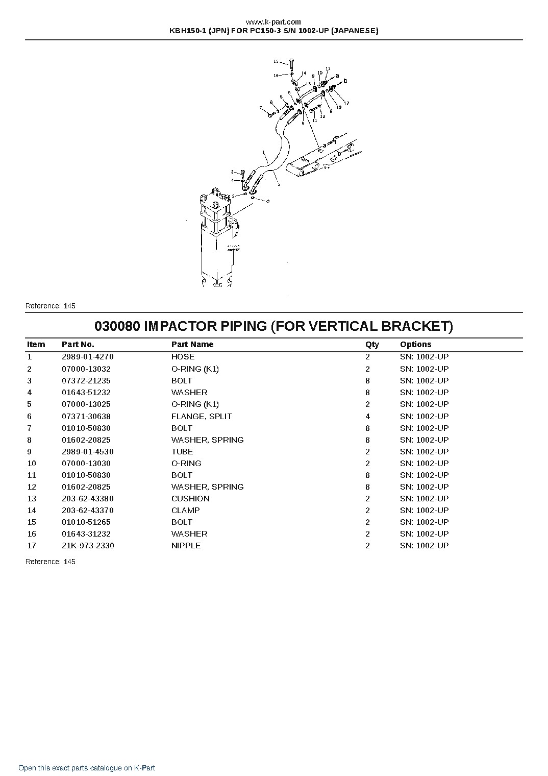 KBH150-1 (JPN) FOR PC150-3 S/N 1002-UP (JAPANESE) – sample page 9