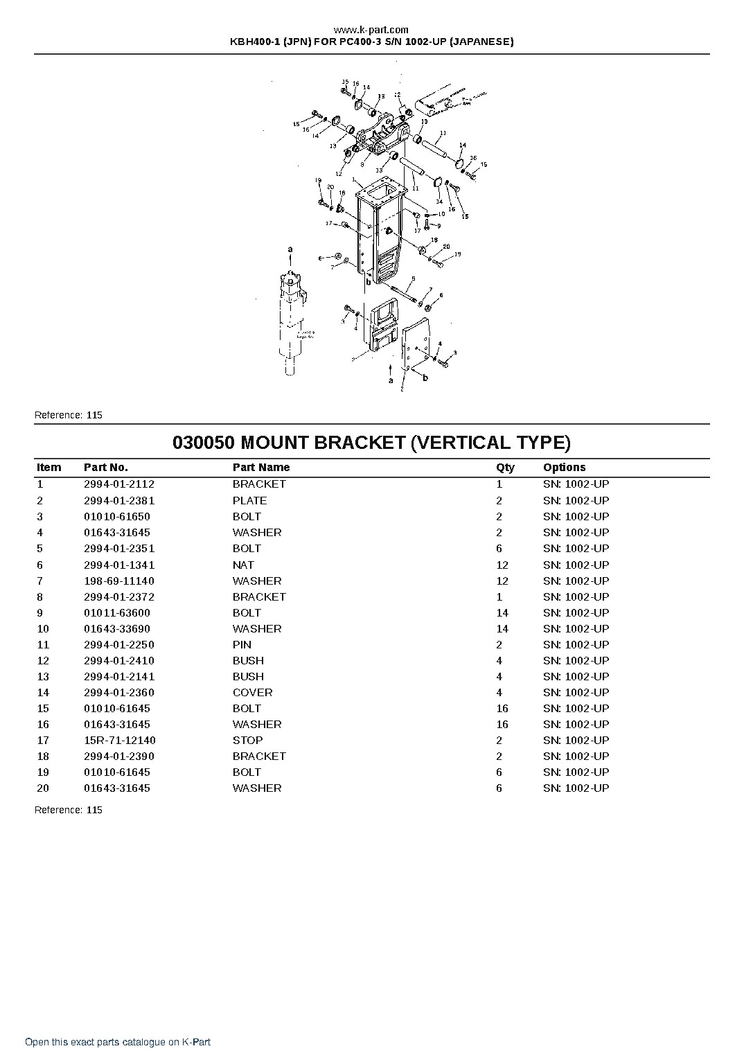 KBH400-1 (JPN) FOR PC400-3 S/N 1002-UP (JAPANESE) – sample page 6 KBH400-1 (JPN) FOR PC400-3 S/N 1002-UP (JAPANESE) – sample page 6