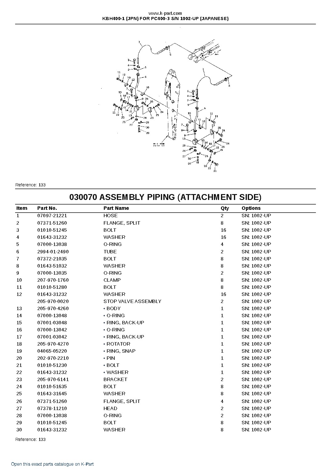 KBH400-1 (JPN) FOR PC400-3 S/N 1002-UP (JAPANESE) – sample page 8 KBH400-1 (JPN) FOR PC400-3 S/N 1002-UP (JAPANESE) – sample page 8