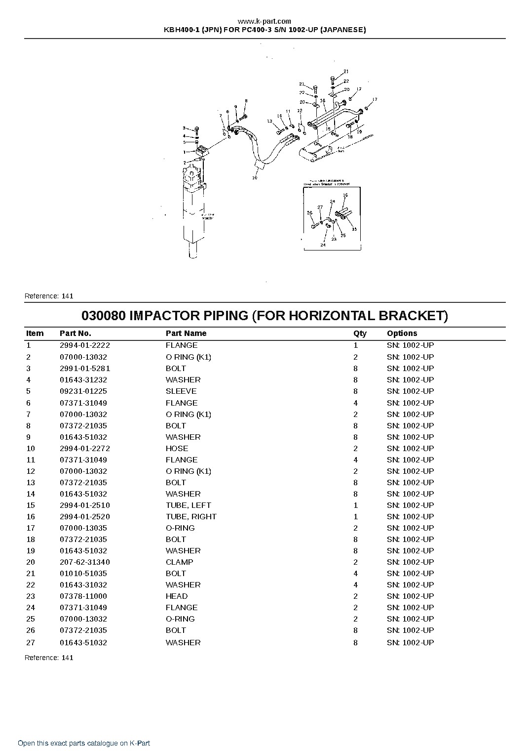 KBH400-1 (JPN) FOR PC400-3 S/N 1002-UP (JAPANESE) – sample page 9 KBH400-1 (JPN) FOR PC400-3 S/N 1002-UP (JAPANESE) – sample page 9