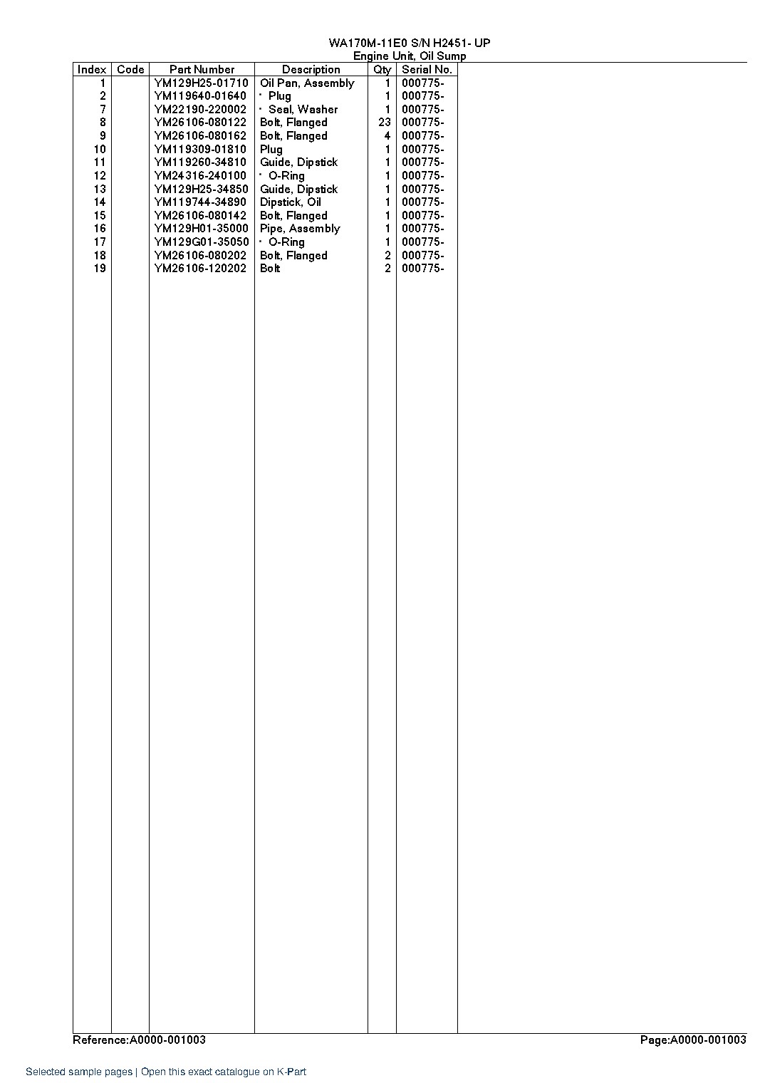 WA170M-11E0 S/N H2451- UP – sample page 6 WA170M-11E0 S/N H2451- UP – sample page 6