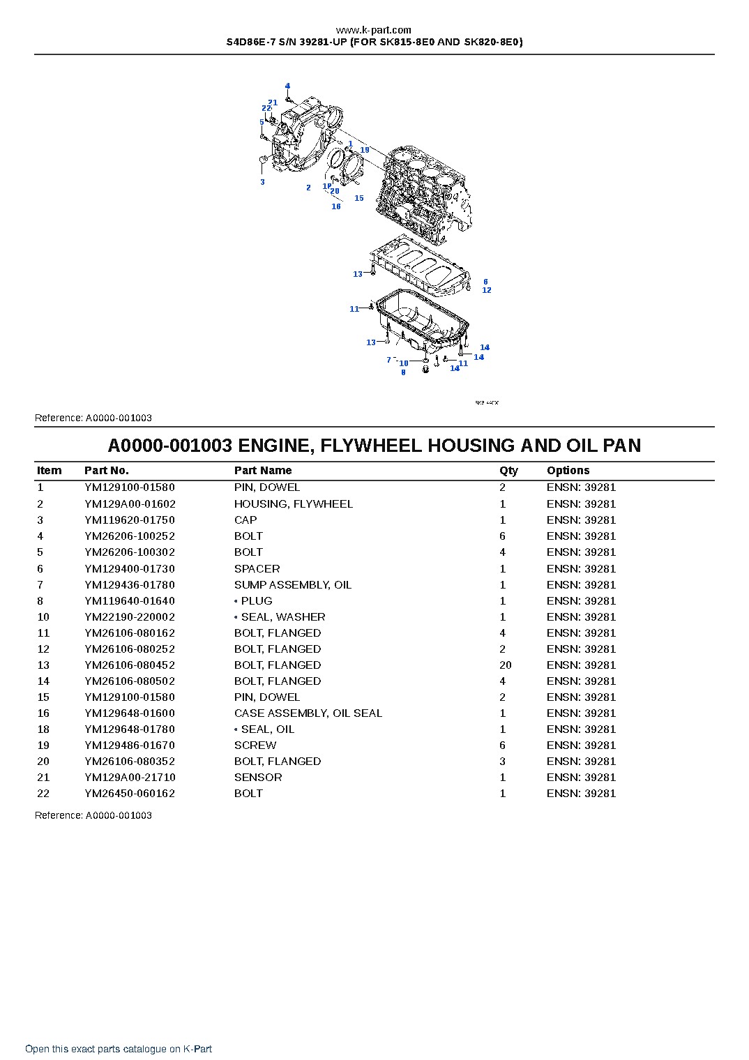 S4D86E-7 S/N 39281-UP (FOR SK815-8E0 AND SK820-8E0) – sample page 3 S4D86E-7 S/N 39281-UP (FOR SK815-8E0 AND SK820-8E0) – sample page 3