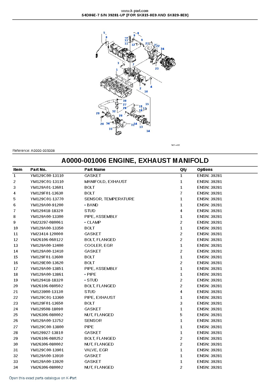 S4D86E-7 S/N 39281-UP (FOR SK815-8E0 AND SK820-8E0) – sample page 8 S4D86E-7 S/N 39281-UP (FOR SK815-8E0 AND SK820-8E0) – sample page 8