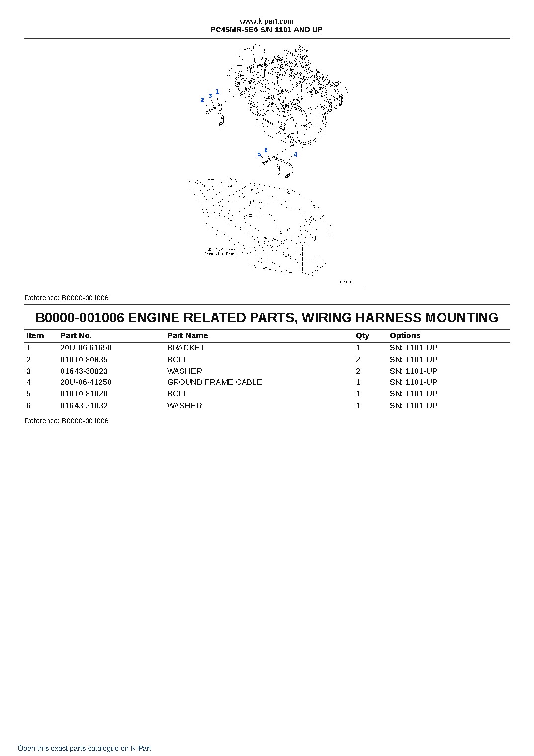PC45MR-5E0 S/N 1101 AND UP – sample page 6