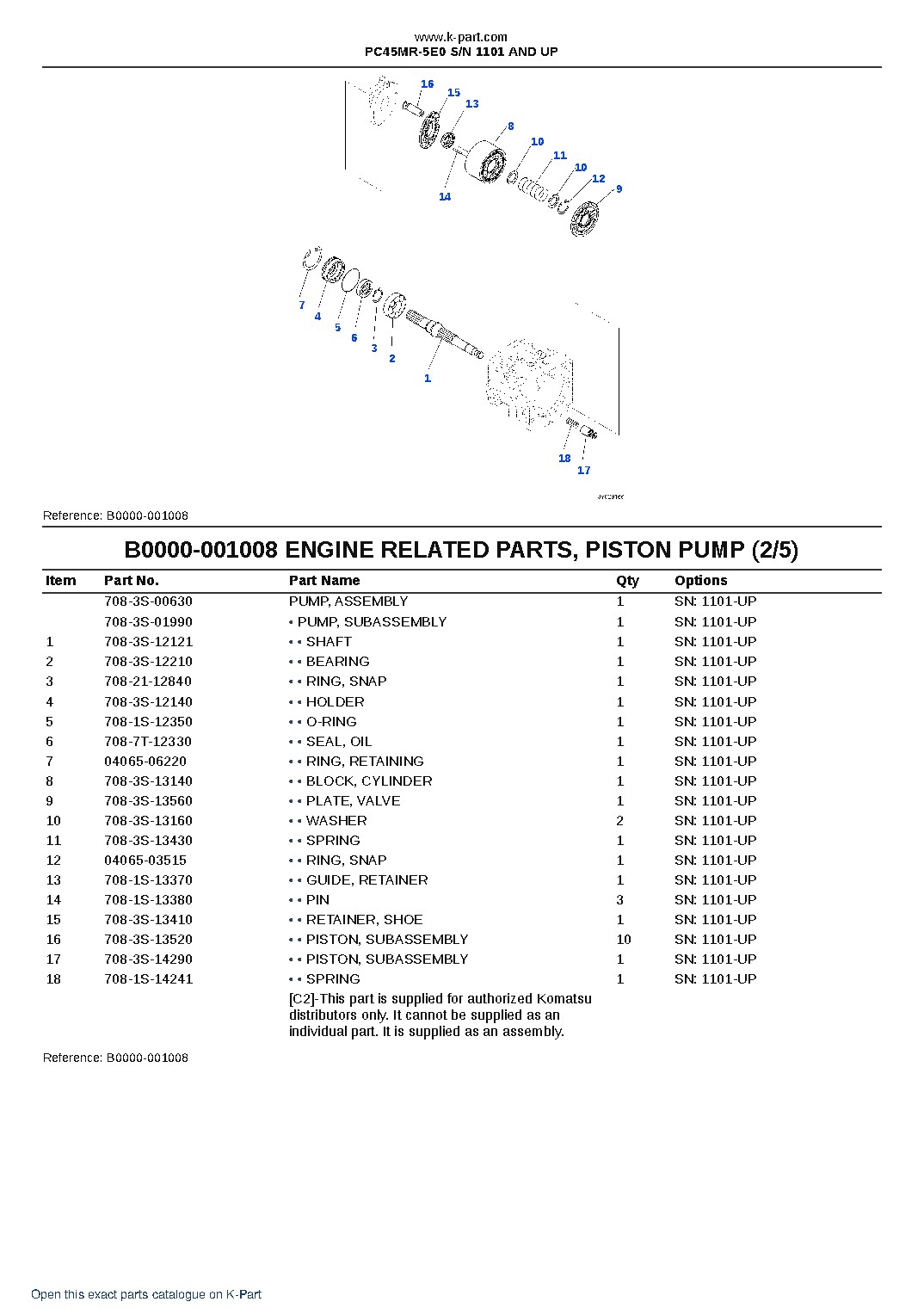 PC45MR-5E0 S/N 1101 AND UP – sample page 9