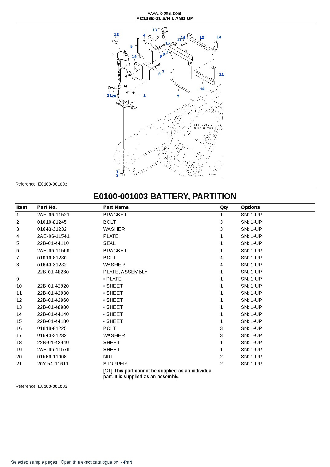 PC138E-11 S/N 1 AND UP – sample page 10 PC138E-11 S/N 1 AND UP – sample page 10