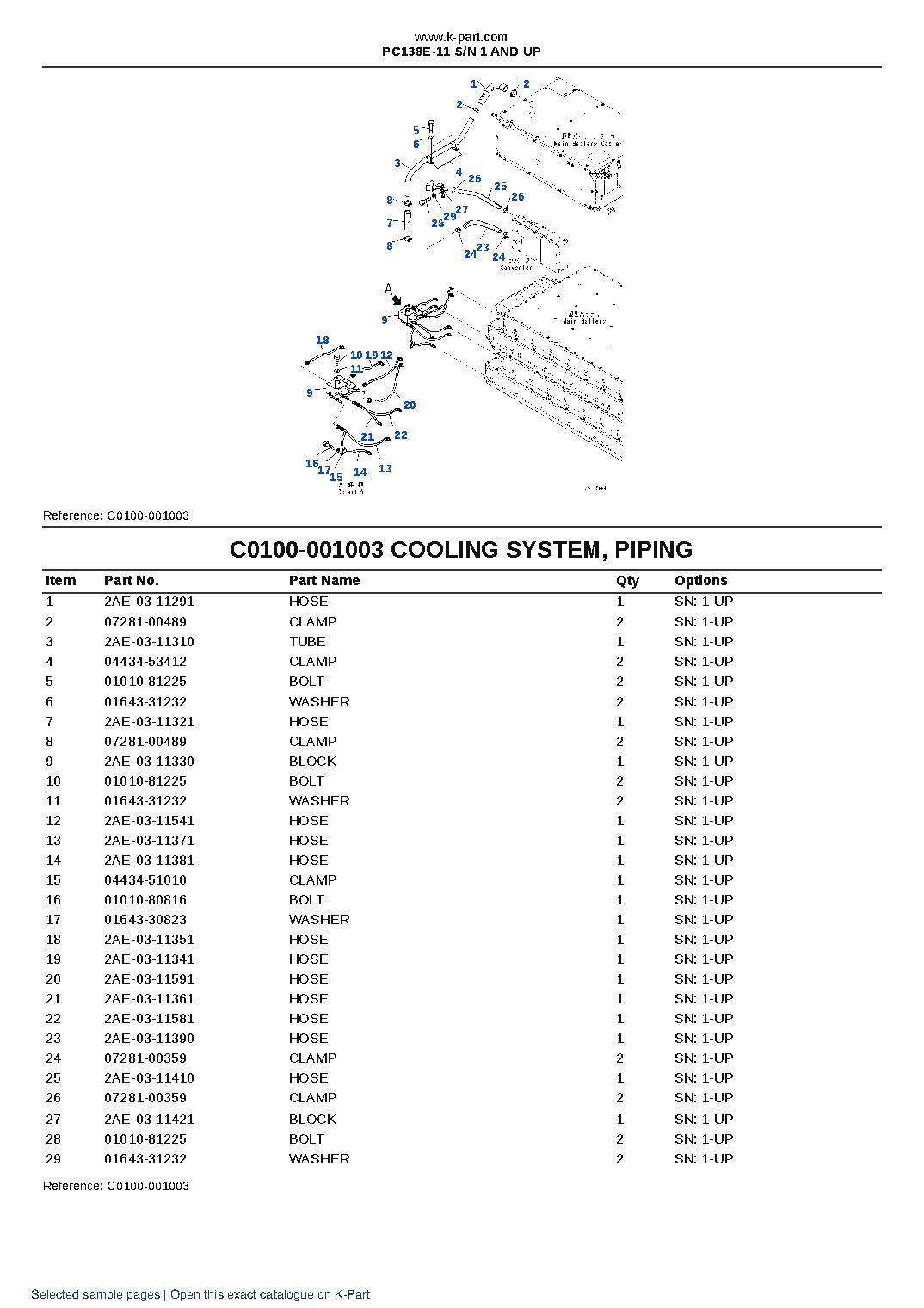 PC138E-11 S/N 1 AND UP – sample page 4 PC138E-11 S/N 1 AND UP – sample page 4