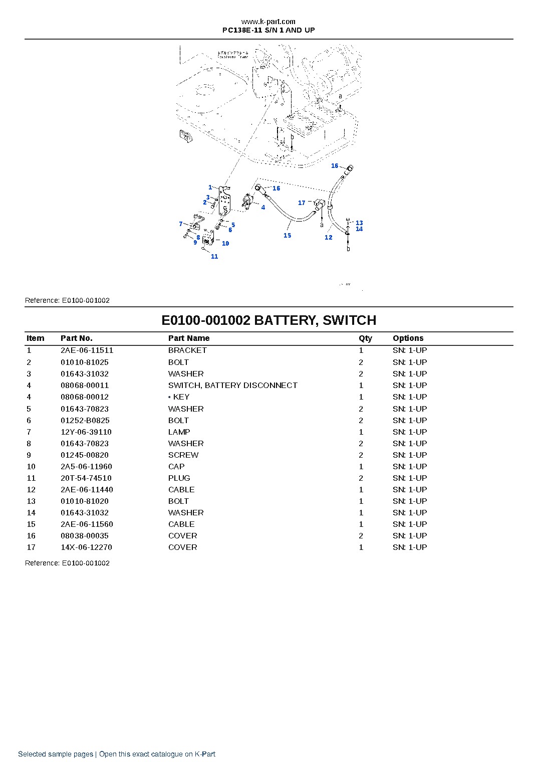 PC138E-11 S/N 1 AND UP – sample page 9 PC138E-11 S/N 1 AND UP – sample page 9