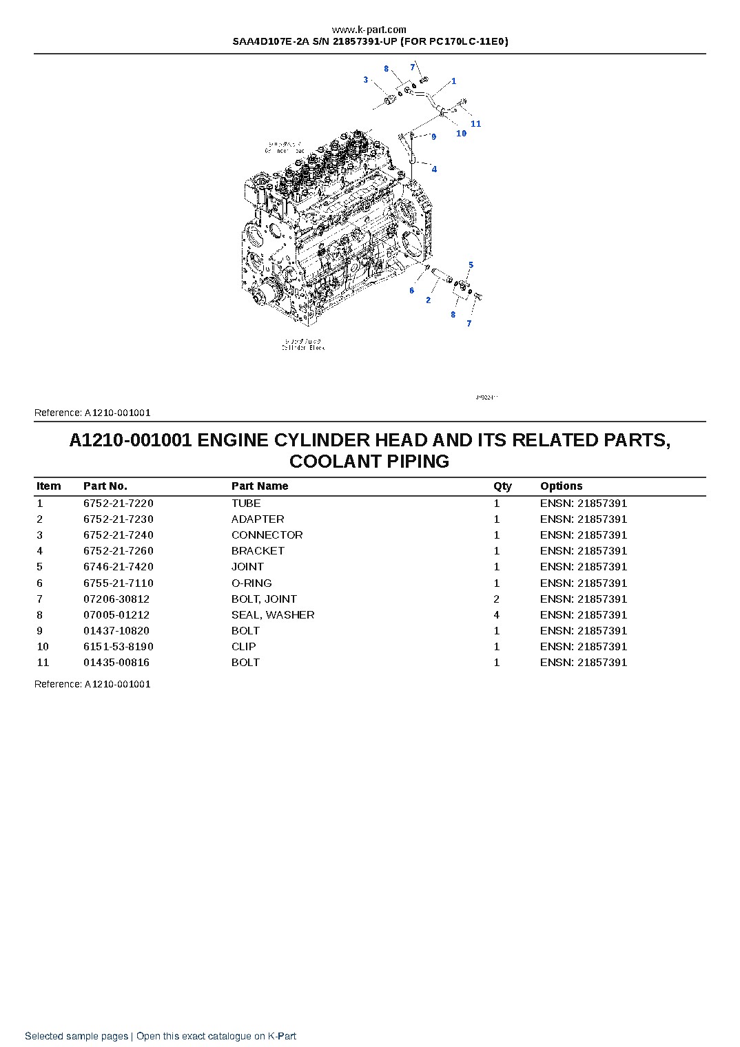 SAA4D107E-2A S/N 21857391-UP (FOR PC170LC-11E0) – sample page 3 SAA4D107E-2A S/N 21857391-UP (FOR PC170LC-11E0) – sample page 3