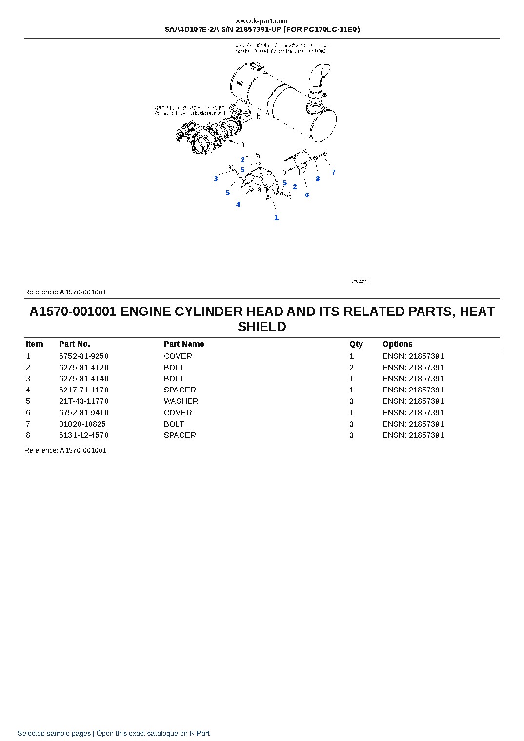 SAA4D107E-2A S/N 21857391-UP (FOR PC170LC-11E0) – sample page 7 SAA4D107E-2A S/N 21857391-UP (FOR PC170LC-11E0) – sample page 7