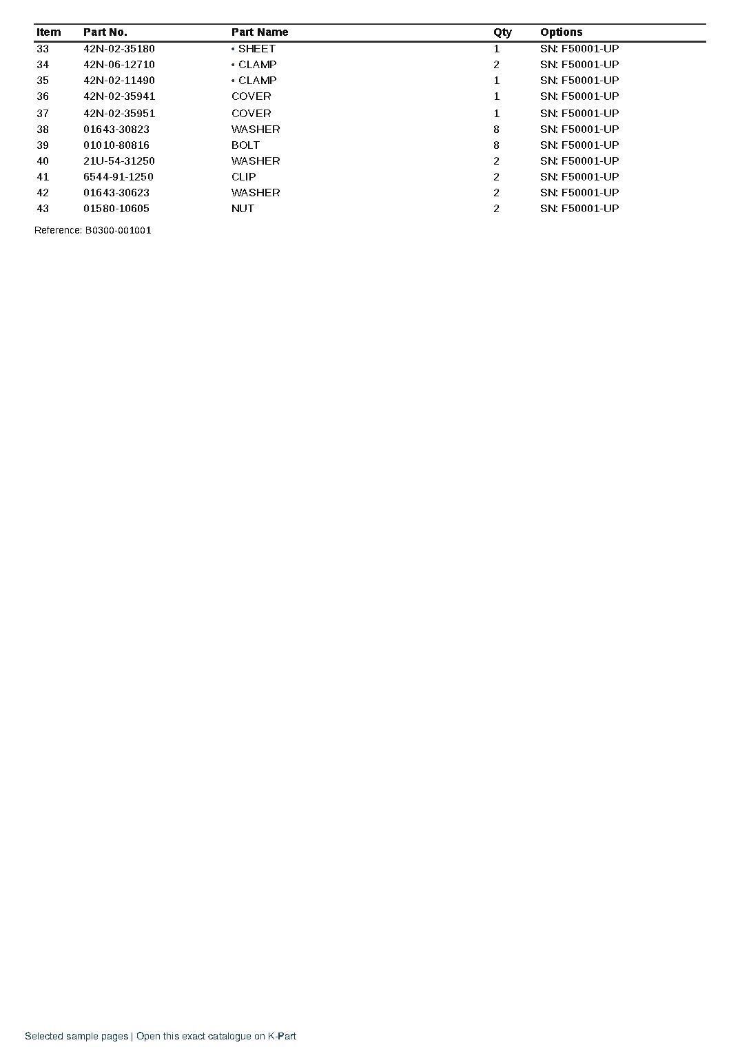WB97S-8E0 S/N F50001 AND UP – sample page 7 WB97S-8E0 S/N F50001 AND UP – sample page 7