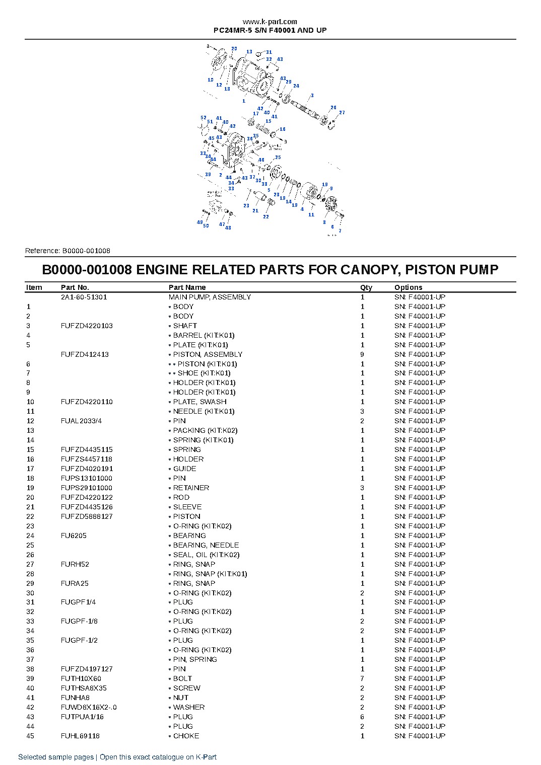 PC24MR-5 S/N F40001 AND UP – sample page 8 PC24MR-5 S/N F40001 AND UP – sample page 8