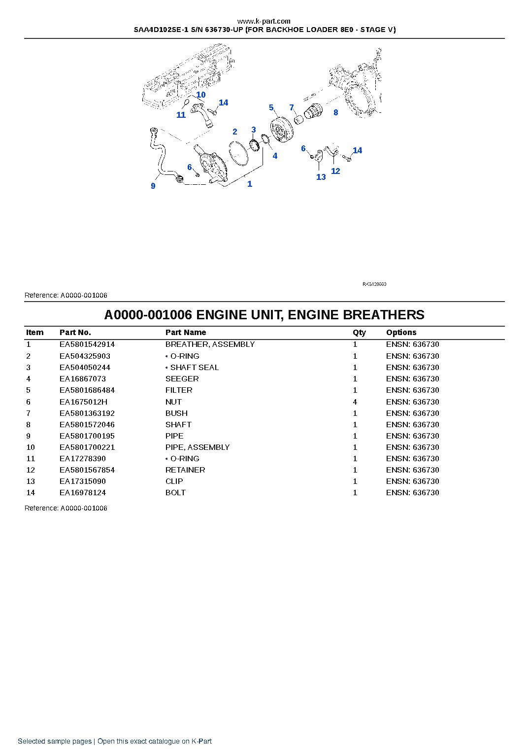 SAA4D102SE-1 S/N 636730-UP (FOR BACKHOE LOADER 8E0 – STAGE V) – sample page 6 SAA4D102SE-1 S/N 636730-UP (FOR BACKHOE LOADER 8E0 – STAGE V) – sample page 6