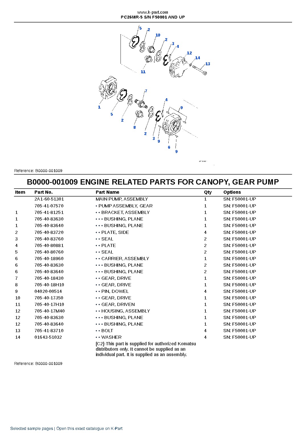 PC26MR-5 S/N F50001 AND UP – sample page 10 PC26MR-5 S/N F50001 AND UP – sample page 10