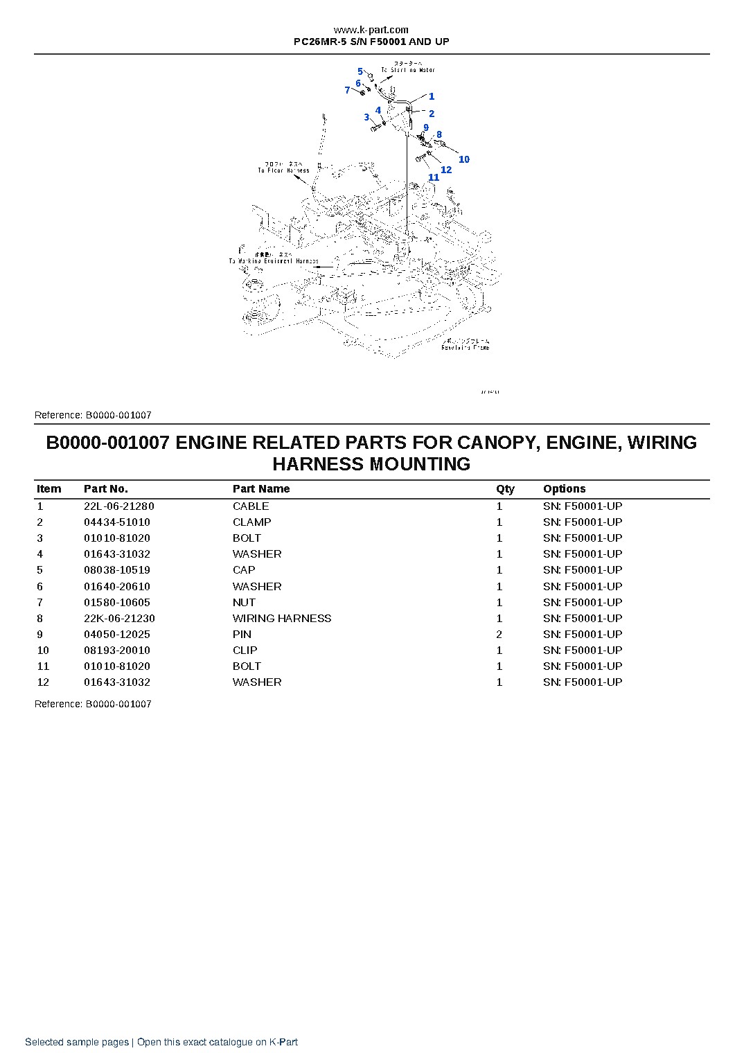 PC26MR-5 S/N F50001 AND UP – sample page 7 PC26MR-5 S/N F50001 AND UP – sample page 7