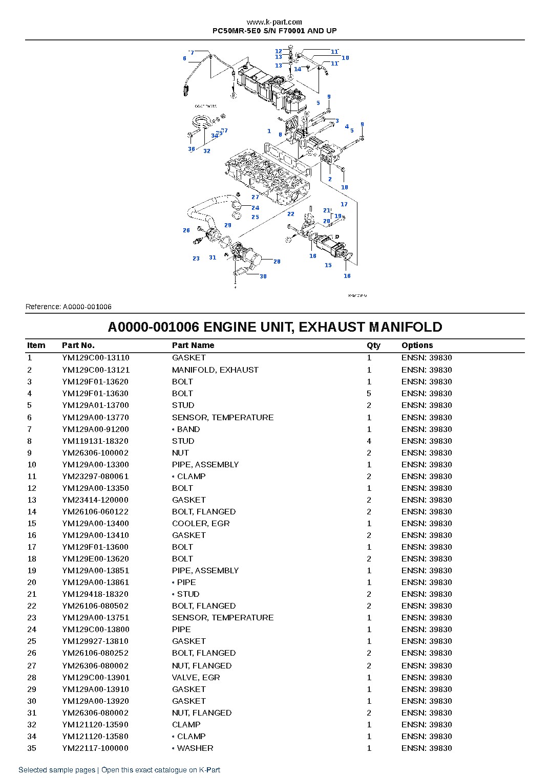 PC50MR-5E0 S/N F70001 AND UP – sample page 7 PC50MR-5E0 S/N F70001 AND UP – sample page 7