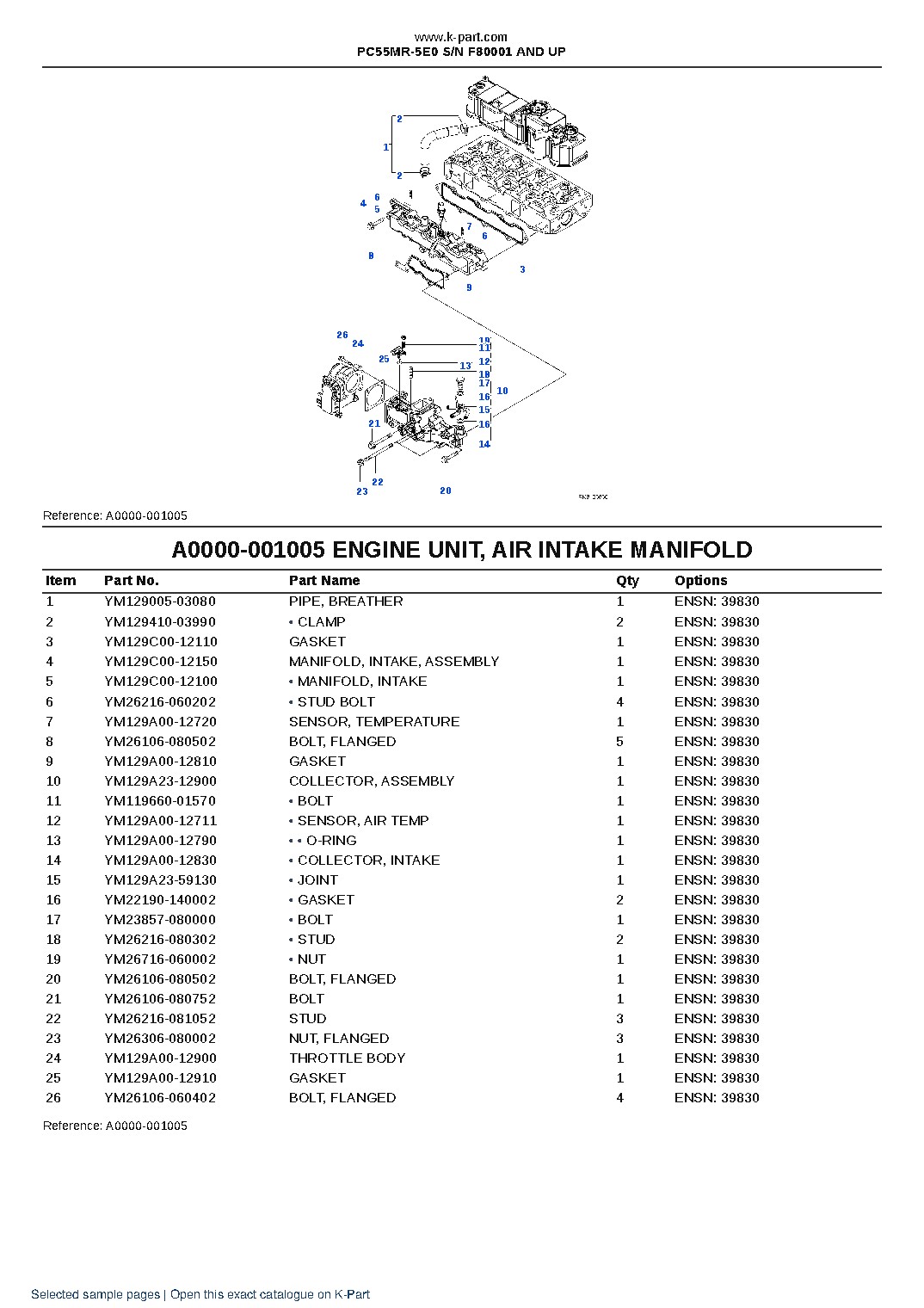 PC55MR-5E0 S/N F80001 AND UP – sample page 6 PC55MR-5E0 S/N F80001 AND UP – sample page 6