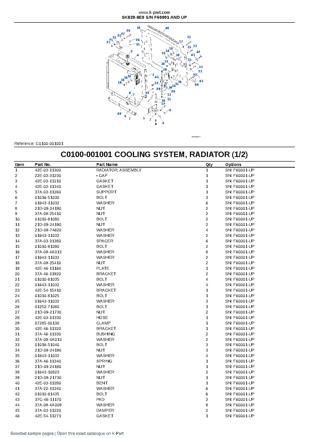 SK820-8E0 S/N F60001 AND UP – sample page 10 SK820-8E0 S/N F60001 AND UP – sample page 10