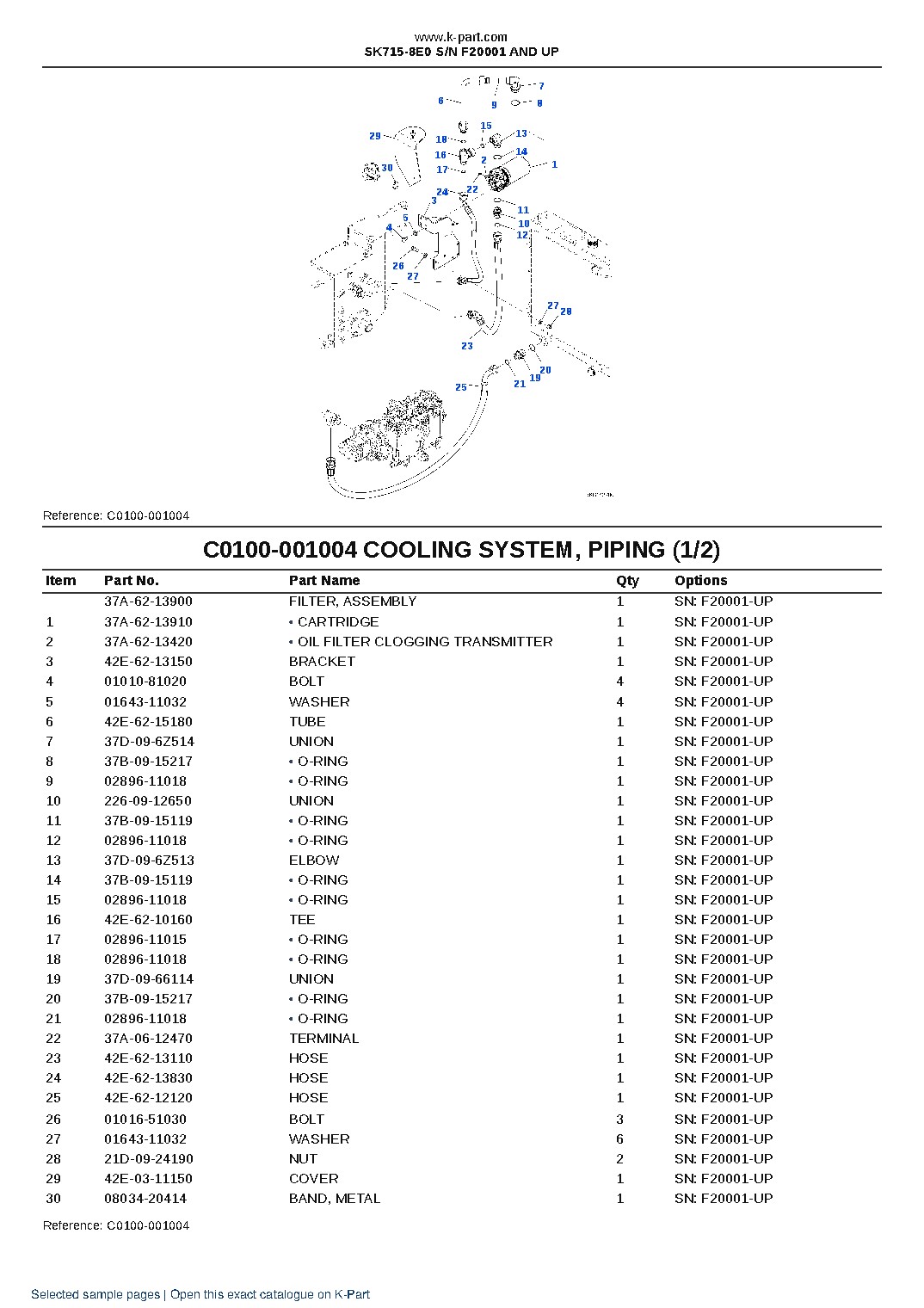 SK715-8E0 S/N F20001 AND UP – sample page 10 SK715-8E0 S/N F20001 AND UP – sample page 10