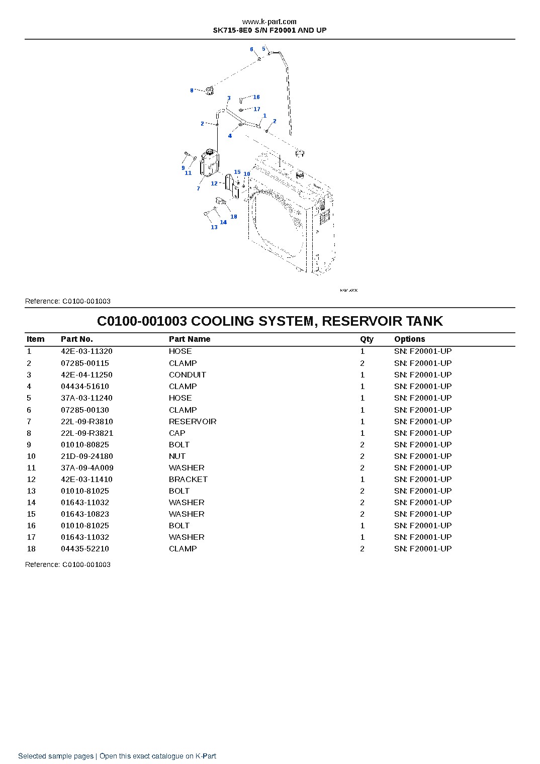 SK715-8E0 S/N F20001 AND UP – sample page 9 SK715-8E0 S/N F20001 AND UP – sample page 9