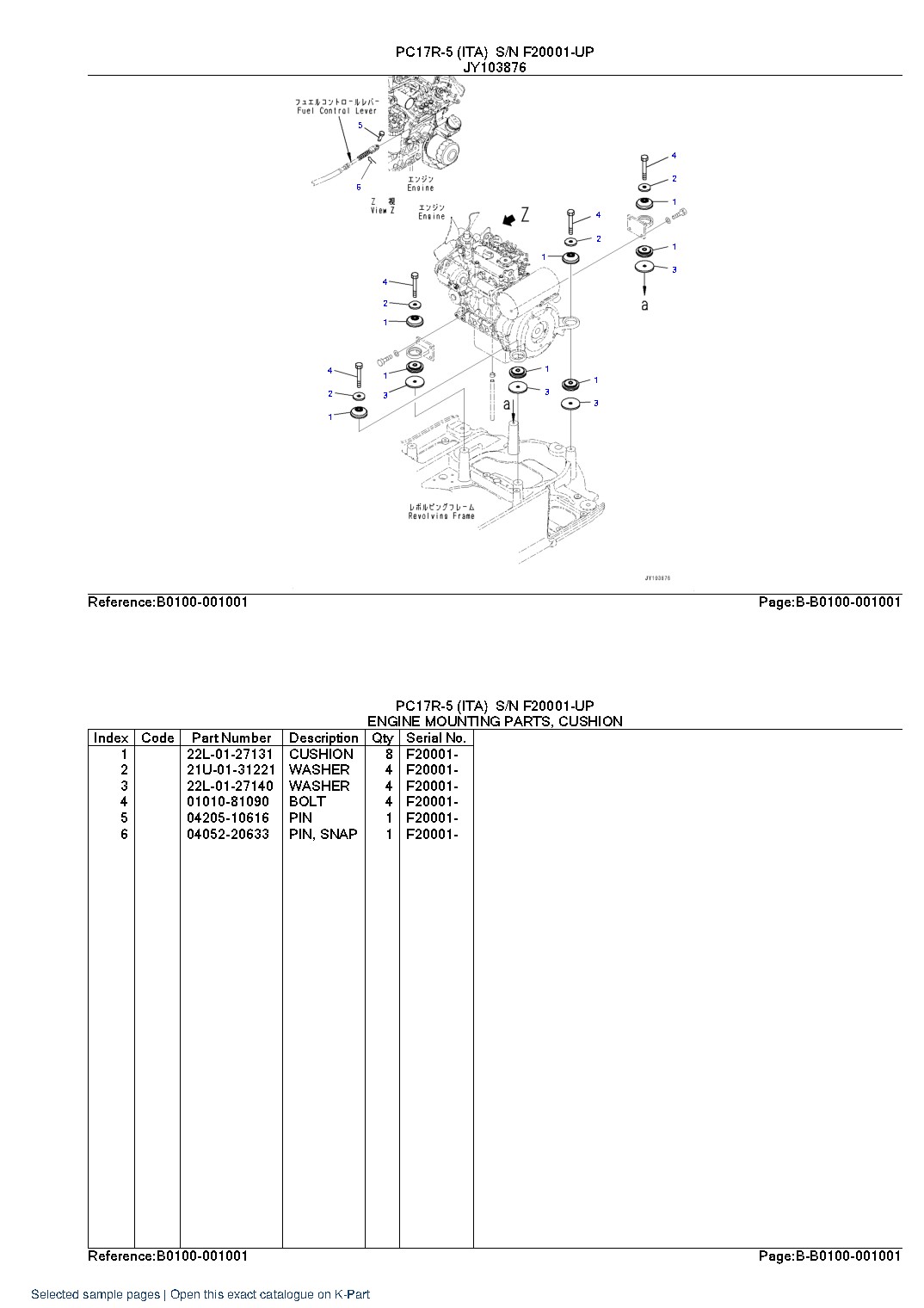 PC17R-5 (ITA) S/N F20001-UP – sample page 7 PC17R-5 (ITA) S/N F20001-UP – sample page 7