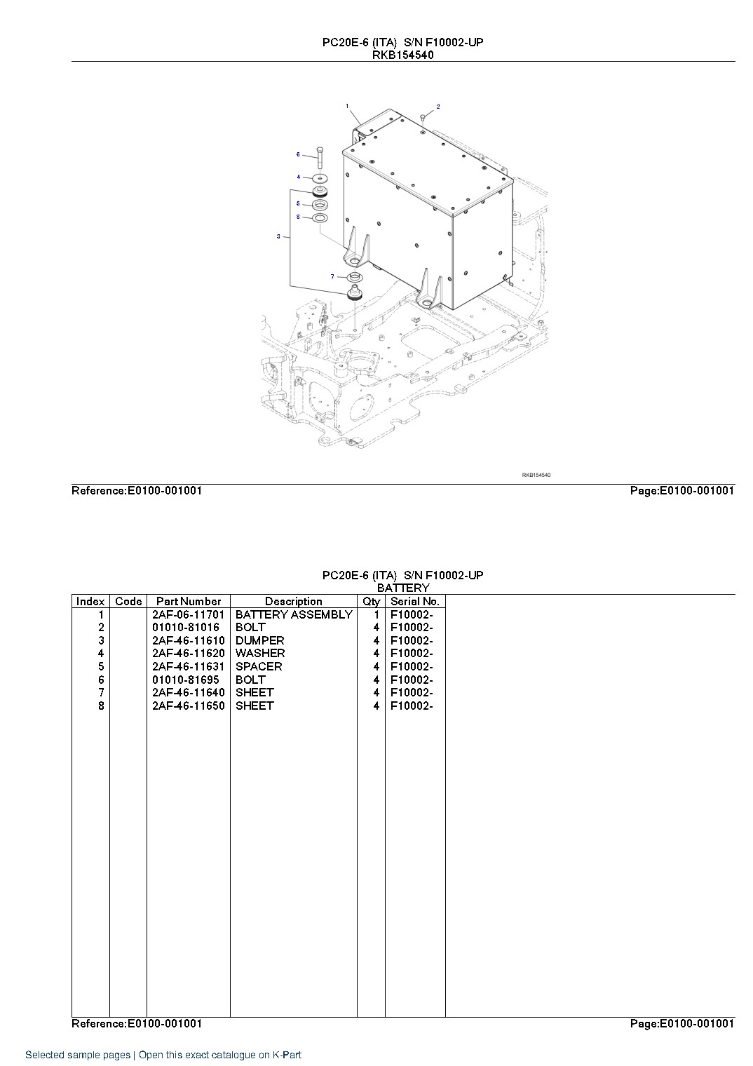 PC20E-6 (ITA) S/N F10002-UP – sample page 4 PC20E-6 (ITA) S/N F10002-UP – sample page 4