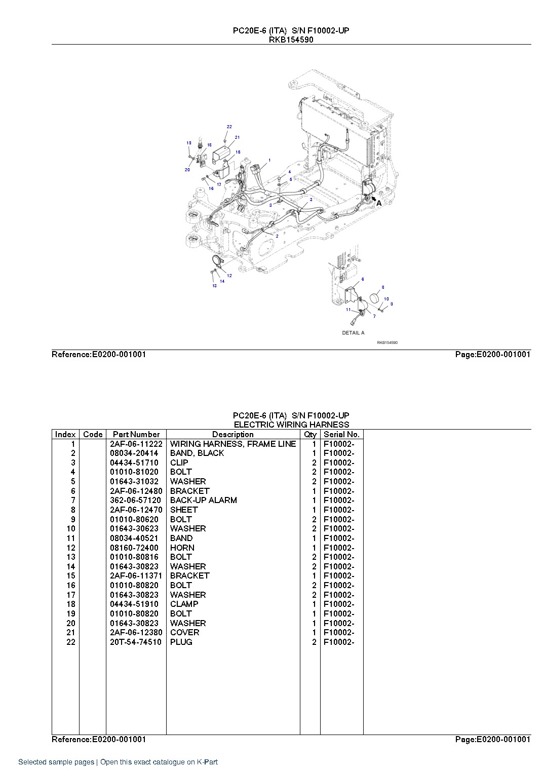 PC20E-6 (ITA) S/N F10002-UP – sample page 6 PC20E-6 (ITA) S/N F10002-UP – sample page 6