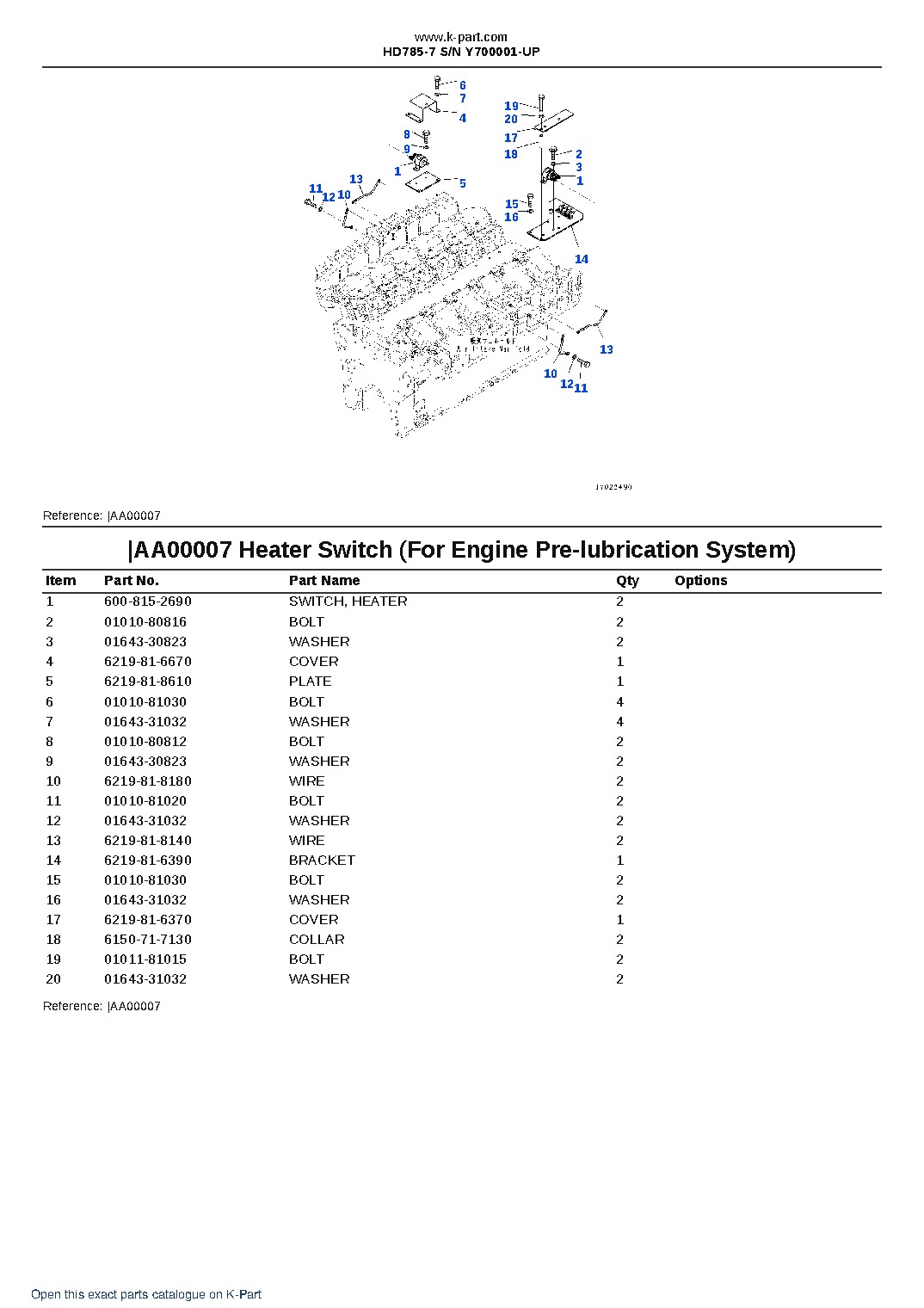 HD785-7 S/N Y700001-UP – sample page 10