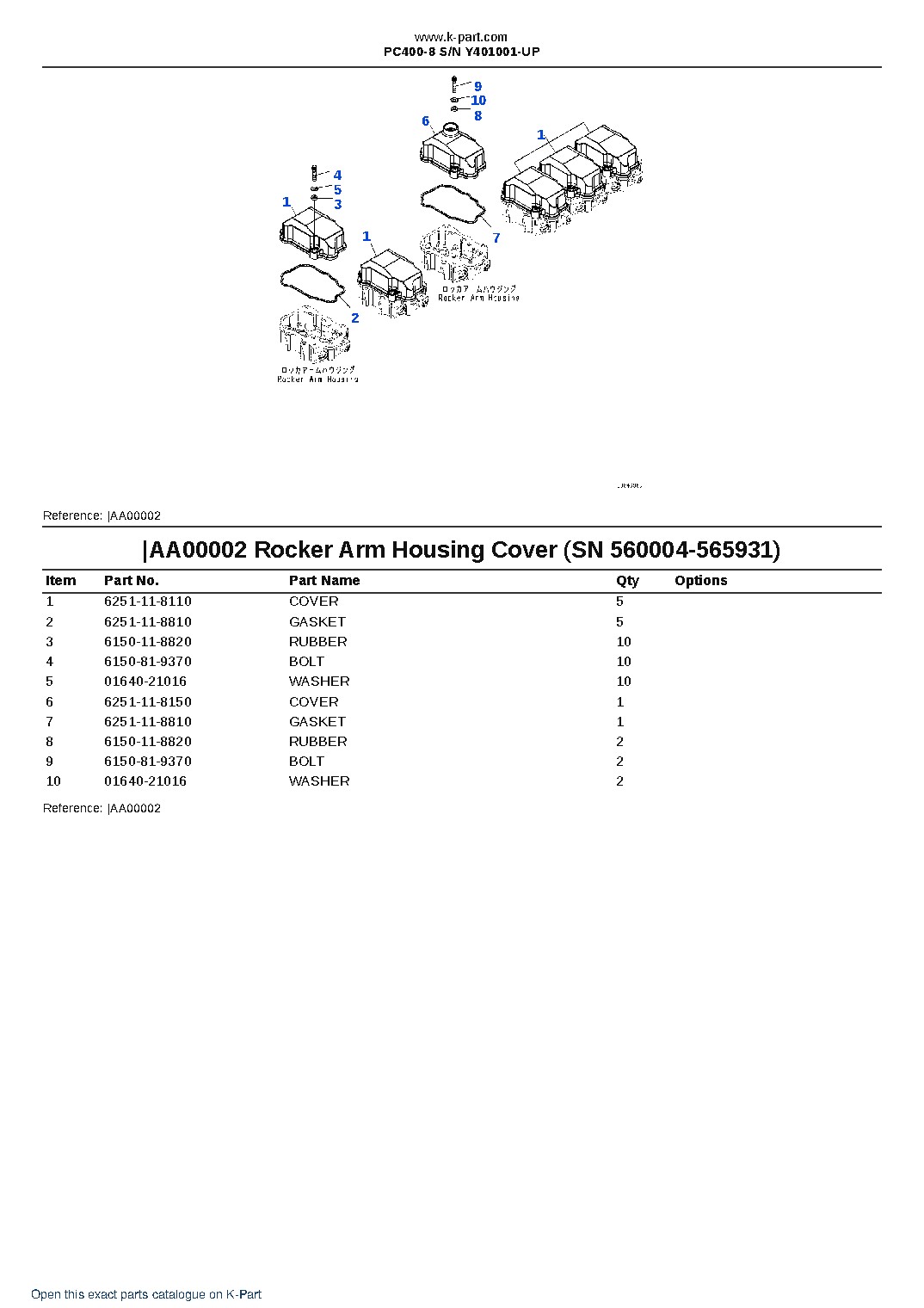 PC400-8 S/N Y401001-UP – sample page 3 PC400-8 S/N Y401001-UP – sample page 3
