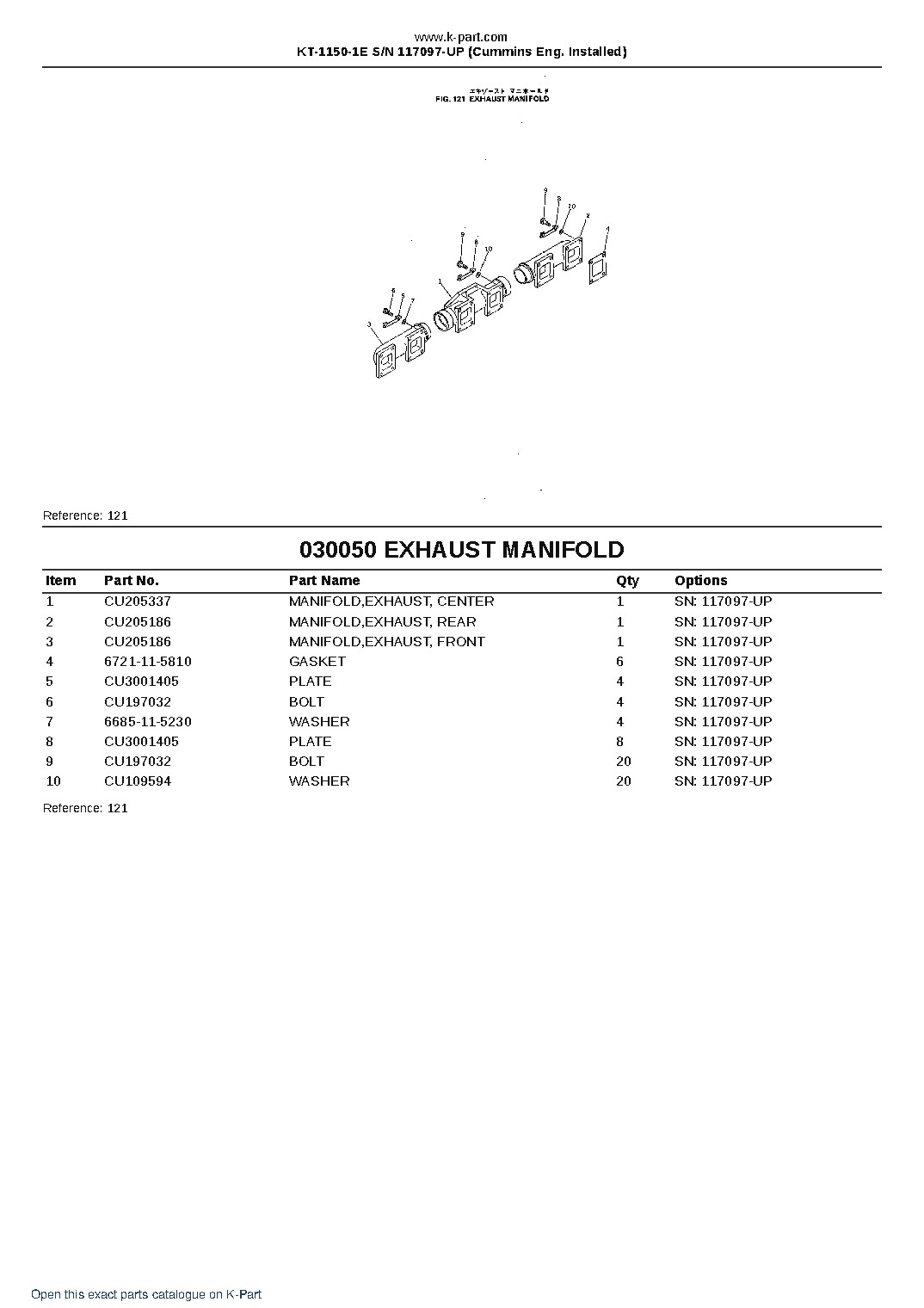 KT-1150-1E S/N 117097-UP (Cummins Eng. Installed) – sample page 8
