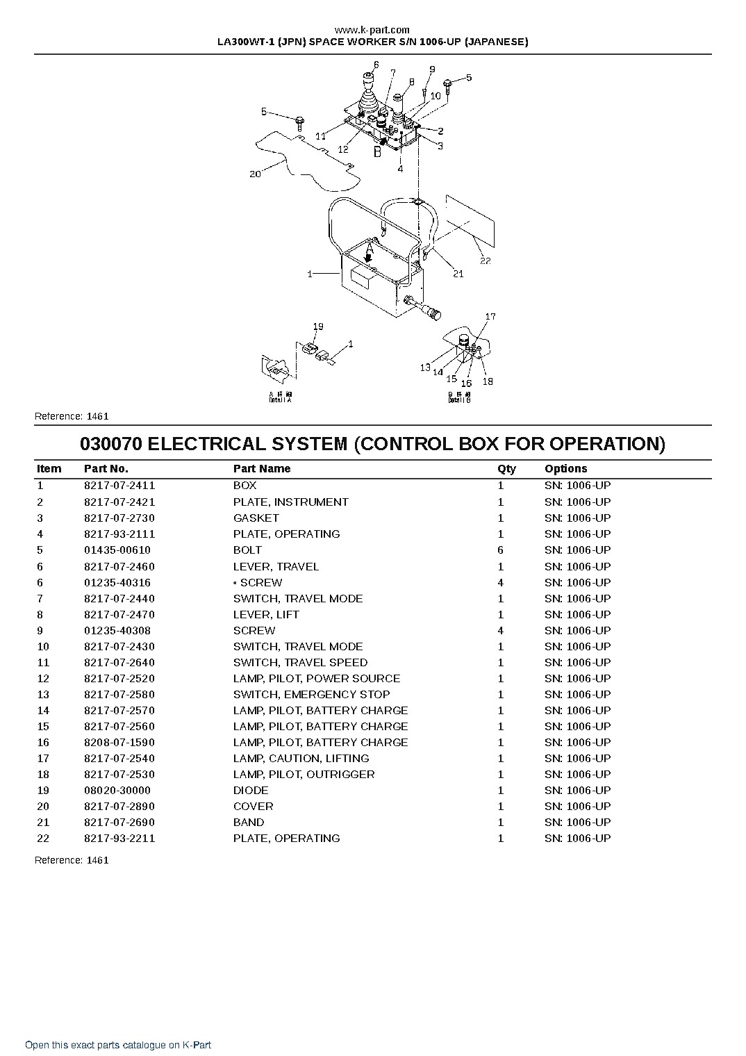 LA300WT-1 (JPN) SPACE WORKER S/N 1006-UP (JAPANESE) – sample page 7 LA300WT-1 (JPN) SPACE WORKER S/N 1006-UP (JAPANESE) – sample page 7