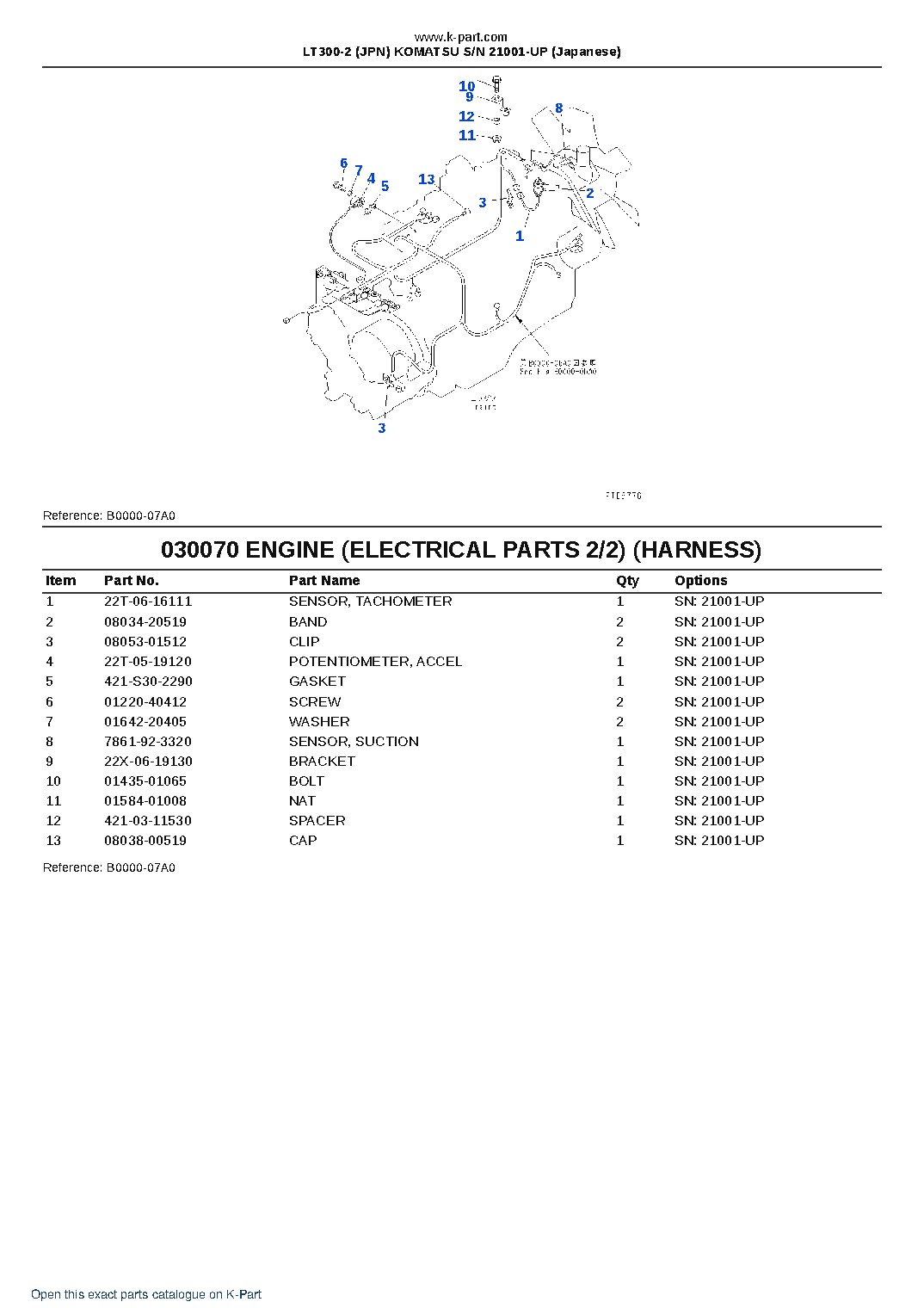 LT300-2 (JPN) KOMATSU S/N 21001-UP (Japanese) – sample page 8 LT300-2 (JPN) KOMATSU S/N 21001-UP (Japanese) – sample page 8