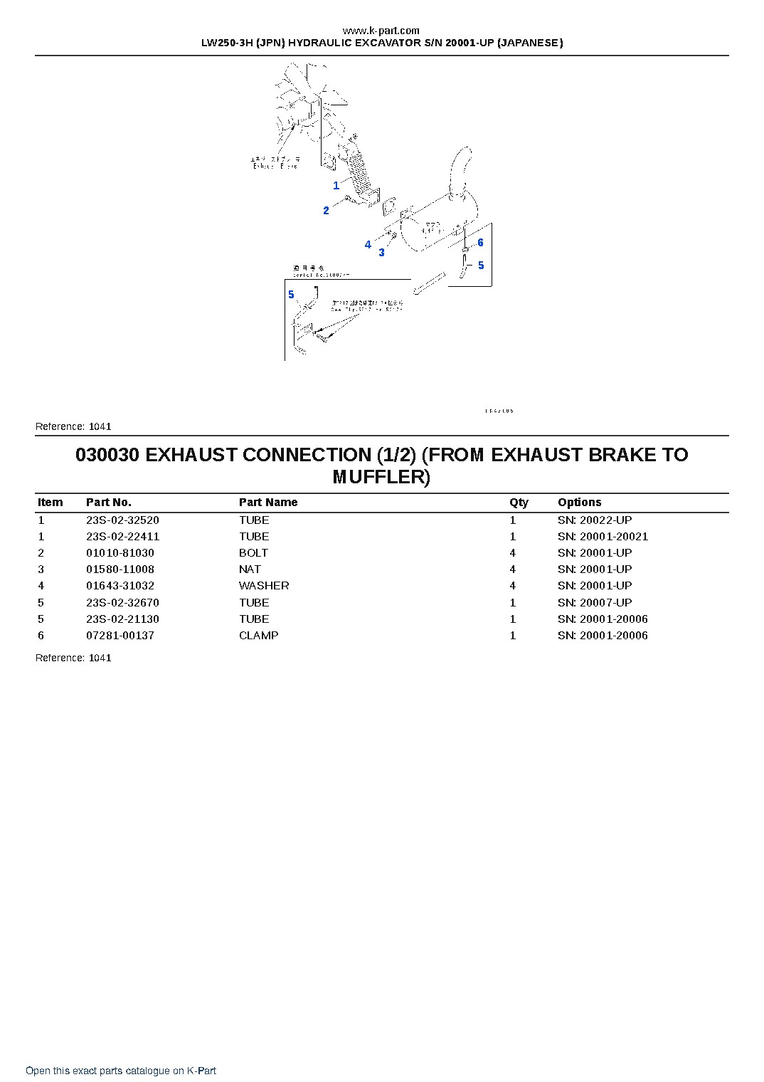 LW250-3H (JPN) HYDRAULIC EXCAVATOR S/N 20001-UP (JAPANESE) – sample page 3 LW250-3H (JPN) HYDRAULIC EXCAVATOR S/N 20001-UP (JAPANESE) – sample page 3
