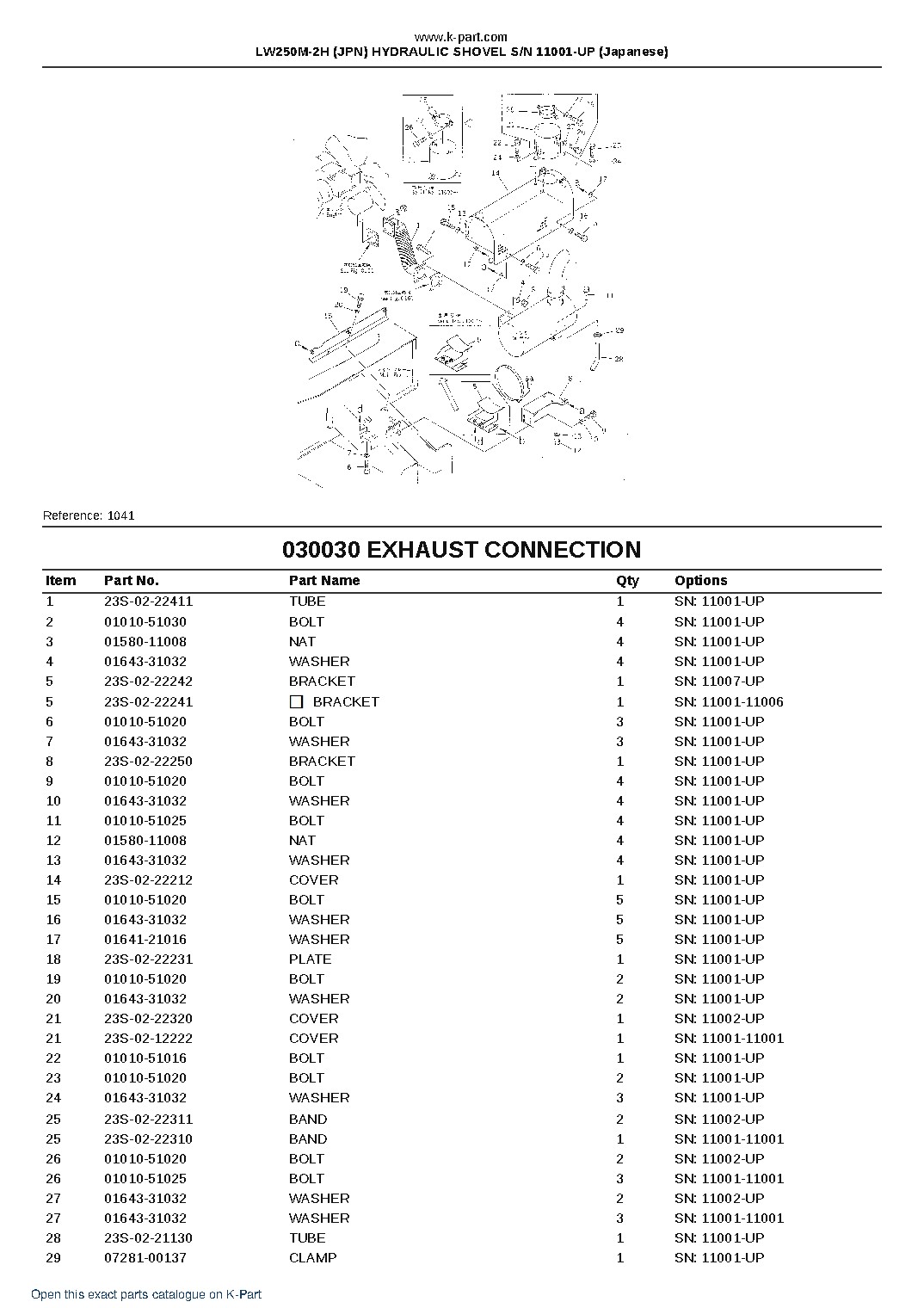 LW250M-2H (JPN) HYDRAULIC SHOVEL S/N 11001-UP (Japanese) – sample page 3